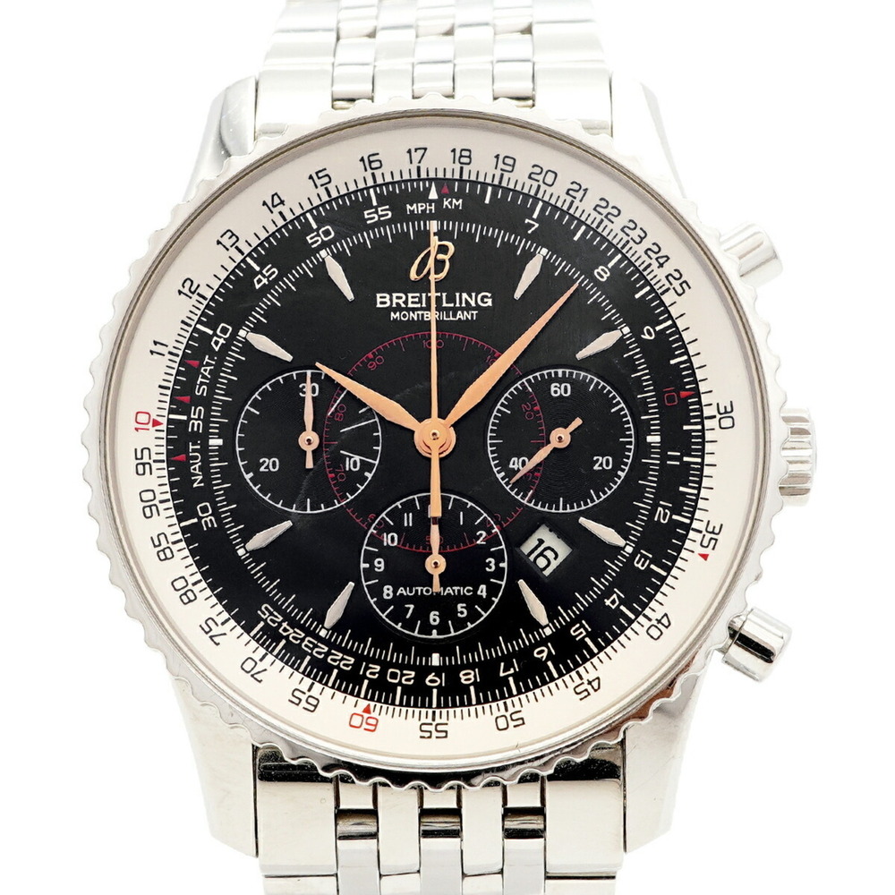 Breitling Montbrillant 38 A41370 Black Dial Men's Watch